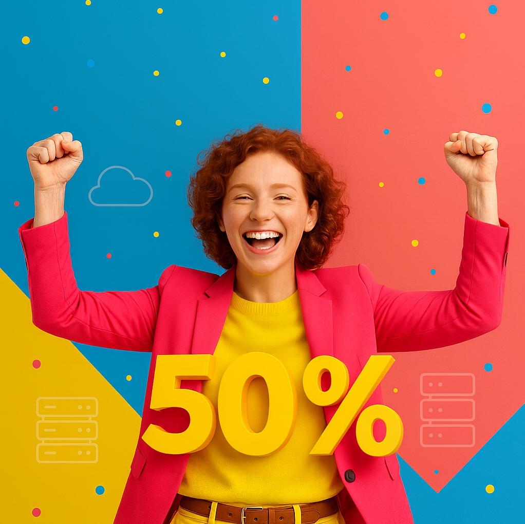 50% Off Your First Year of Web Hosting!